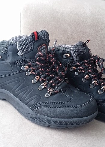 Erkek Siyah Bot Outdoor Ayakkabı Velcro Bağlı - Görsel 6