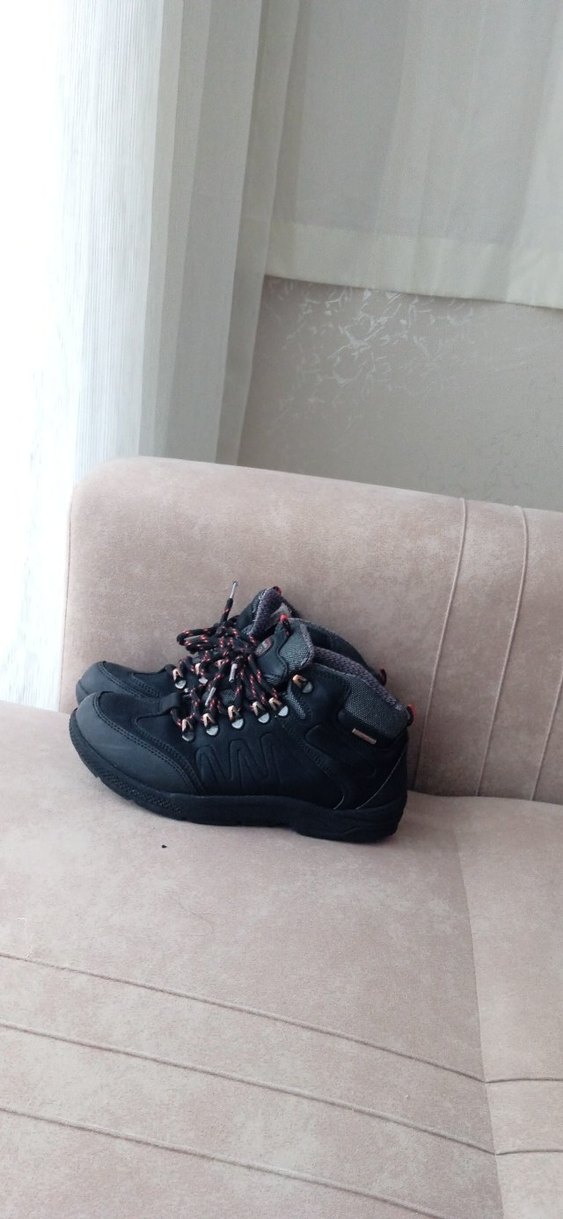 Erkek Siyah Bot Outdoor Ayakkabı Velcro Bağlı - Görsel 2