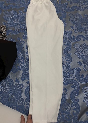 Zara Beyaz Kadın Pamuklu Havuç Pantolon