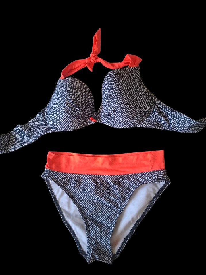 Bohem Gri Desenli Bikini takım - Görsel 2