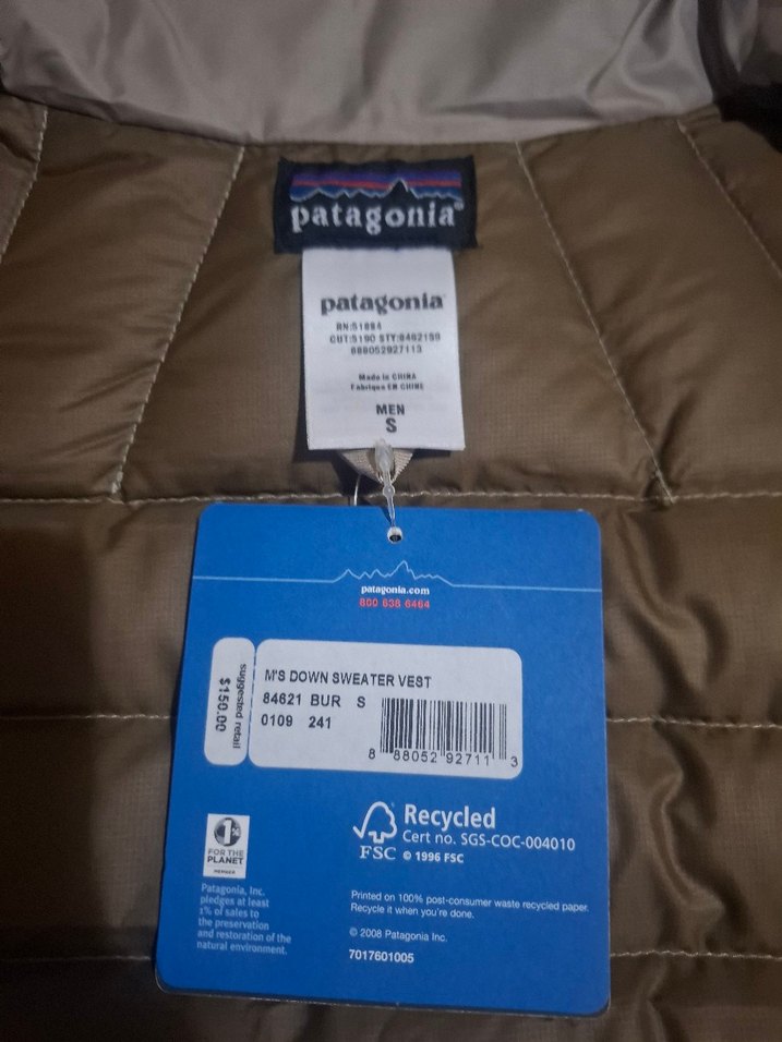 Patagonia Fermuarlı Erkek Yelek Etiket fiyatı 150$ - Görsel 2