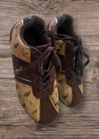 Kahverengi  Desenli Kadın Sneaker - Görsel 4