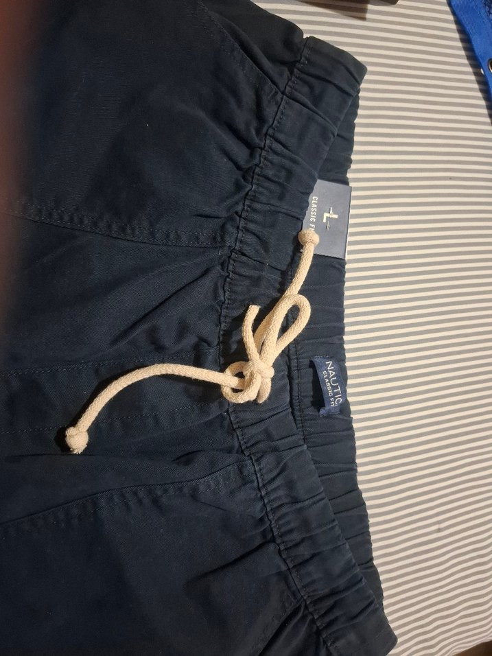 Nautica Lacivert Pamuklu Kemerli Erkek Şort - Görsel 3