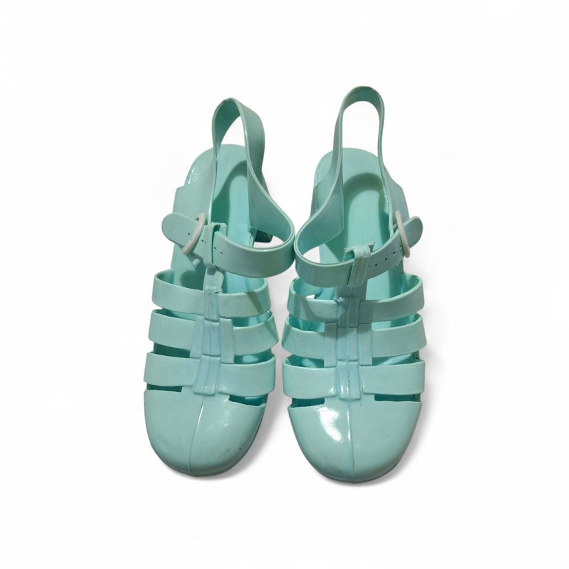 Turkuaz Tokalı Sandalet - Görsel 2