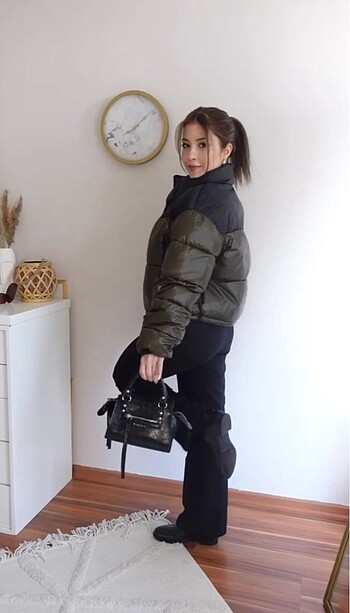 s Beden siyah Renk Pull&Bear Mont