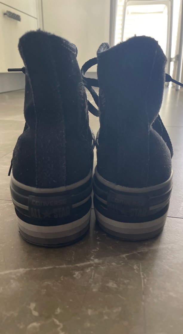 Converse Süet Siyah Kadın Günlük Spor Ayakkabı - Görsel 4