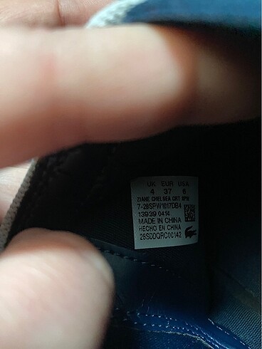 37 Beden Orjinal lacoste