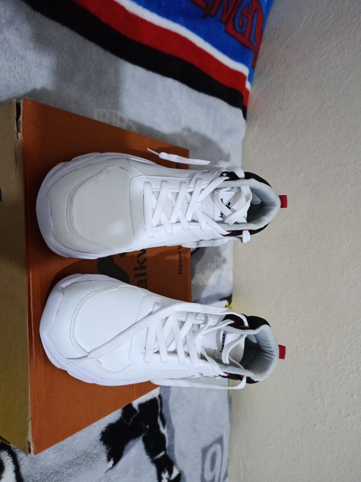 Beyaz Erkek Spor Ayakkabı Stiletto Topuklu - Görsel 5