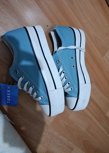 Mavi Denim Bağcıklı Kadın Spor Ayakkabı - Görsel 2