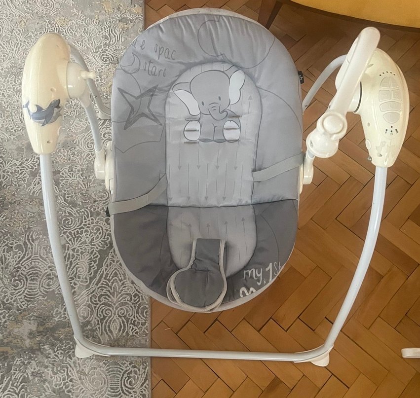Gri Bebek Salıncağı ve sunny baby otomatik sallanır , müzikli - Görsel 3