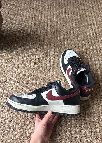 Nike Air Force Beyaz Siyah Bordo Spor Ayakkabı - Görsel 4