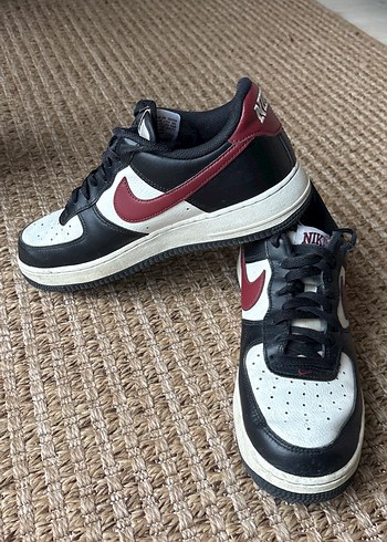 Nike Air Force Beyaz Siyah Bordo Spor Ayakkabı - Görsel 2