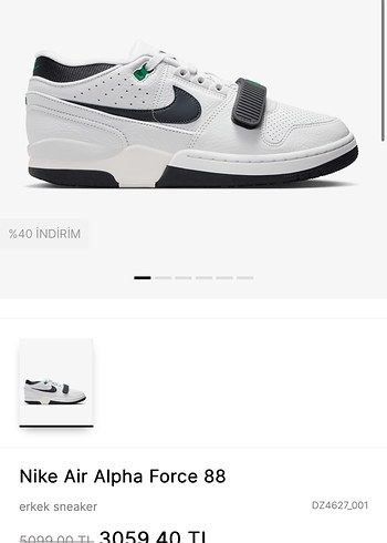 Nike air force Gri-Beyaz Spor Ayakkabı - Görsel 9