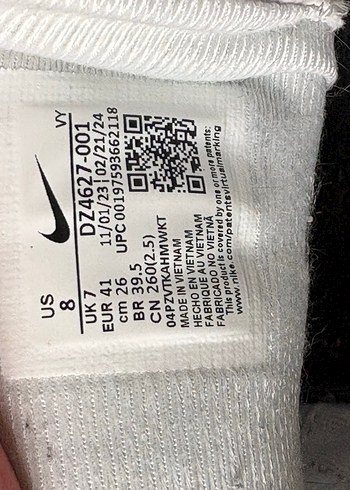 Nike air force Gri-Beyaz Spor Ayakkabı - Görsel 3