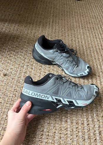 Salomon speed cross 6 Gri Outdoor Ayakkabısı Velcro Bağcıklı - Görsel 4