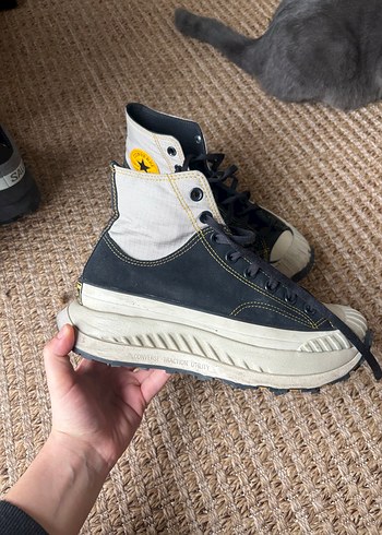 Sarı Detaylı Converse Kadın Dolgu Topuk Spor Ayakkabı - Görsel 4