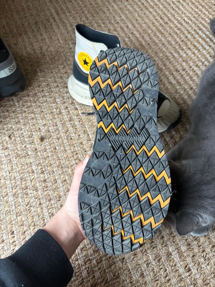 Sarı Detaylı Converse Kadın Dolgu Topuk Spor Ayakkabı - Görsel 5