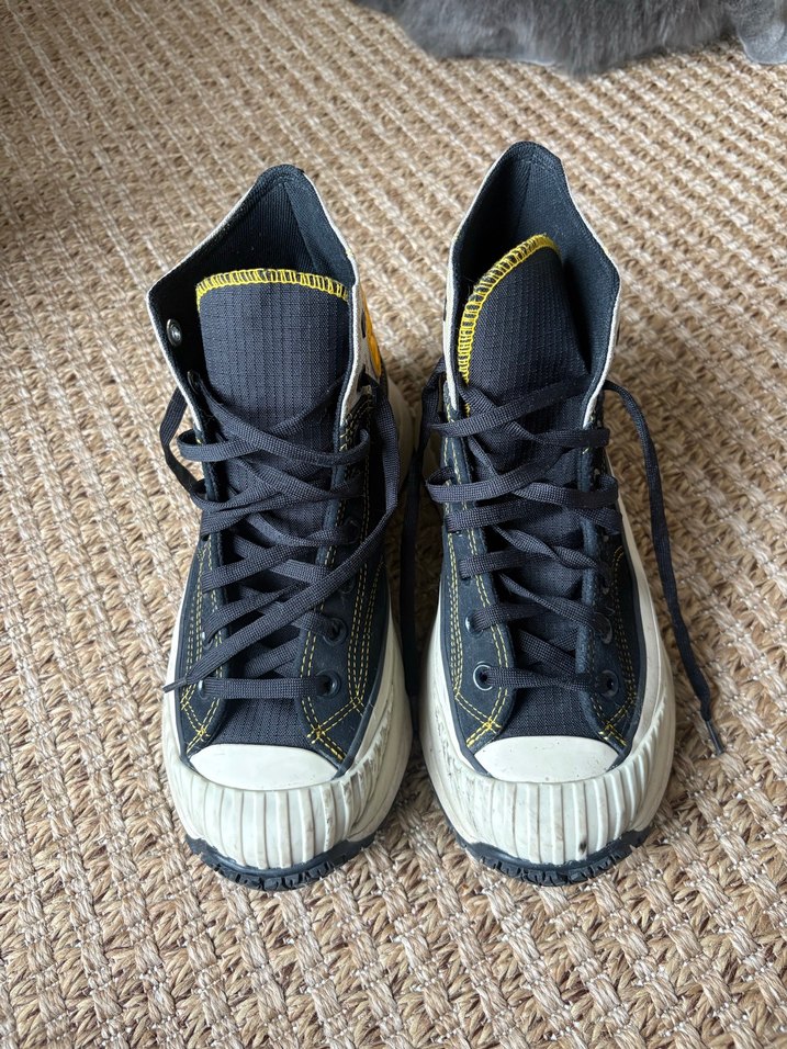 Sarı Detaylı Converse Kadın Dolgu Topuk Spor Ayakkabı - Görsel 2