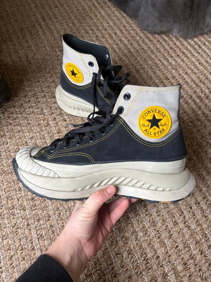 Sarı Detaylı Converse Kadın Dolgu Topuk Spor Ayakkabı - Görsel 3