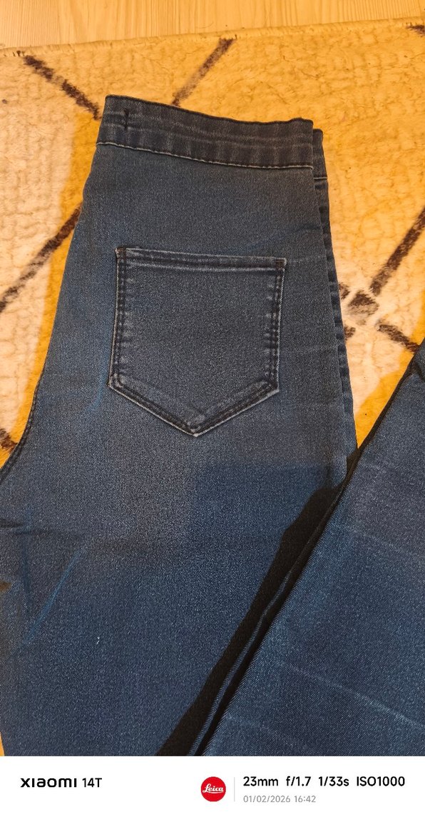 Koyu Lacivert Kadın Denim Pantolon - Görsel 2