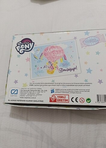 My little pony 100 parça puzzle