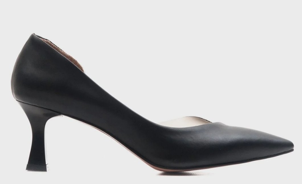 Luvi Siyah Stiletto 39 numara Topuklu Ayakkabı - Görsel 2