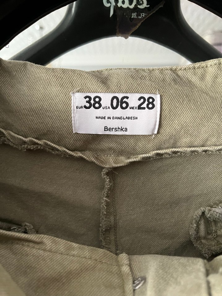 Bej Kemerli Rahat Kesim Kadın Pantolon - Görsel 5