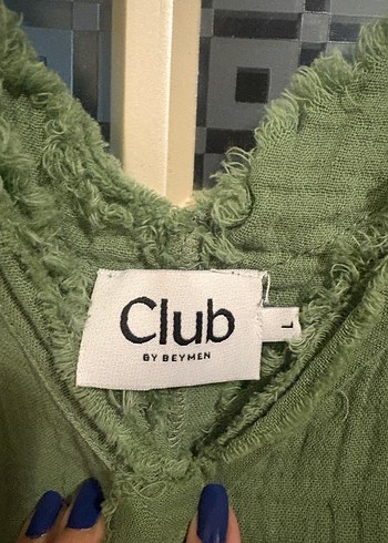 Yeşil V Yaka Beymen Club Elbise - Görsel 4