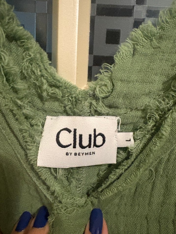 Yeşil V Yaka Beymen Club Elbise - Görsel 4