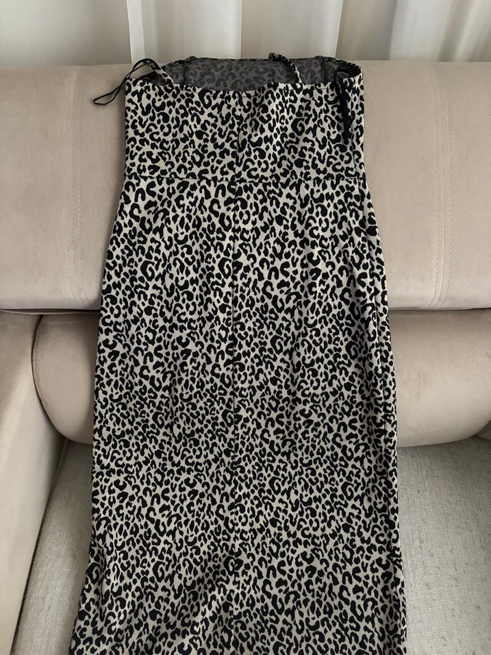 Zara orijinal leoparlı elbise - Görsel 3