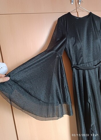 Siyah simli abiye - Görsel 5