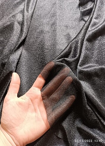 Siyah simli abiye - Görsel 6