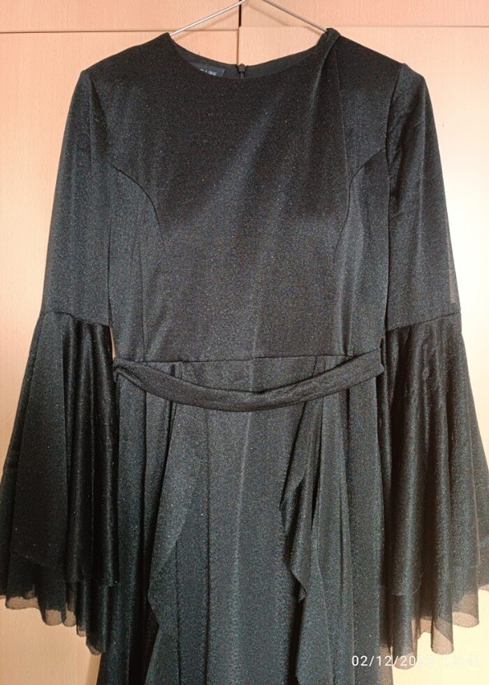 Siyah simli abiye - Görsel 4