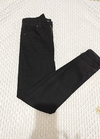 Likralı dar paça pantolon - Görsel 3