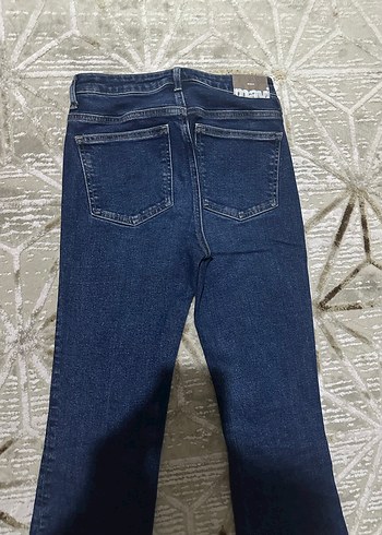 Koyu Lacivert Kadın Denim Midi Jean - Görsel 5