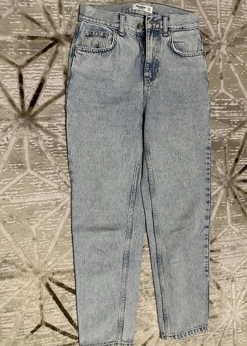 Gri Bol Kesim Kadın Midi Kot Pantolon - Görsel 3