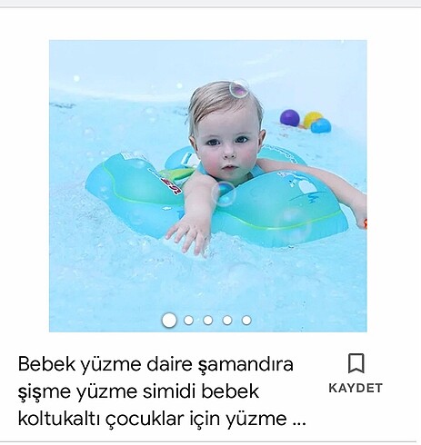 Decathlon Bebek yüzme yeleği