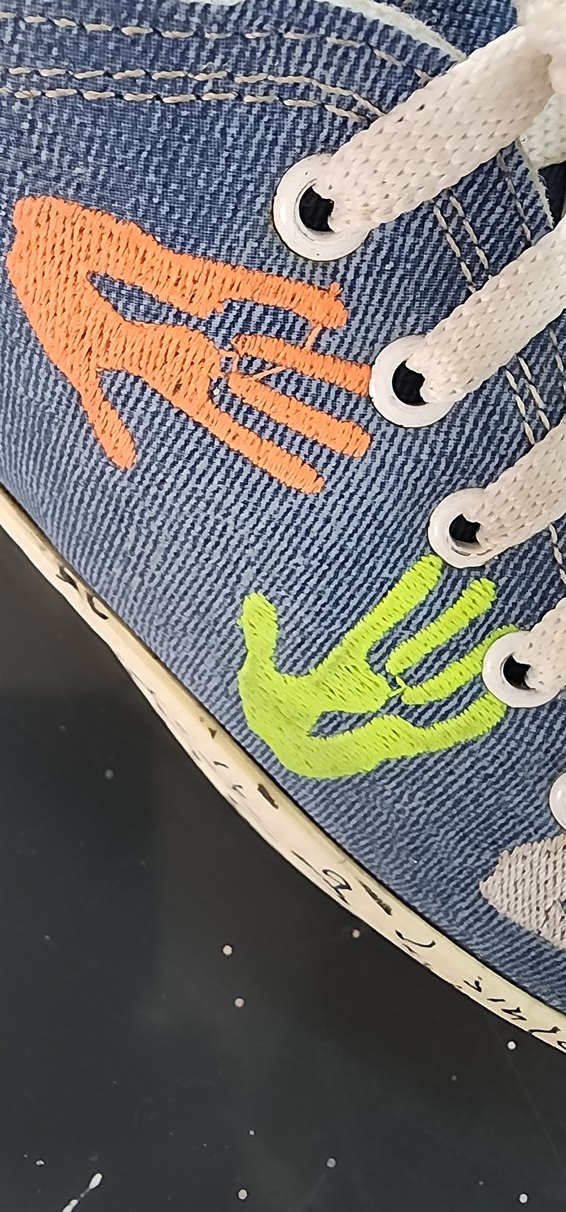 Kadın Denim Platform Spor Ayakkabı 40 - Görsel 4