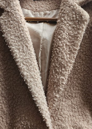 Bej Yün Kadın  Kaban 40 beden - Görsel 4