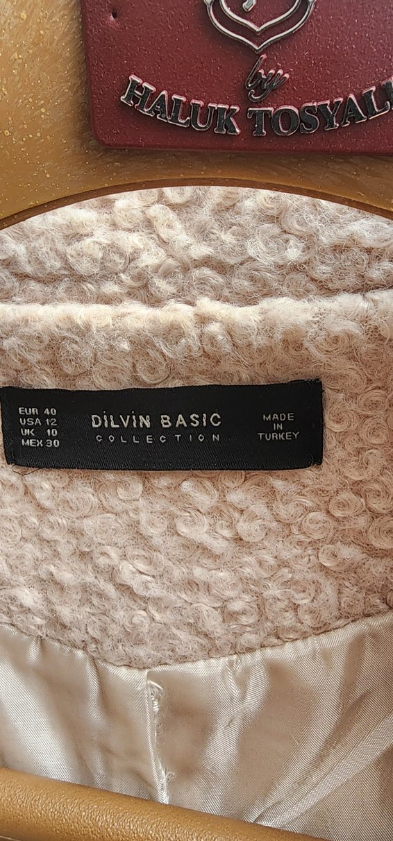 Bej Yün Kadın  Kaban 40 beden - Görsel 2