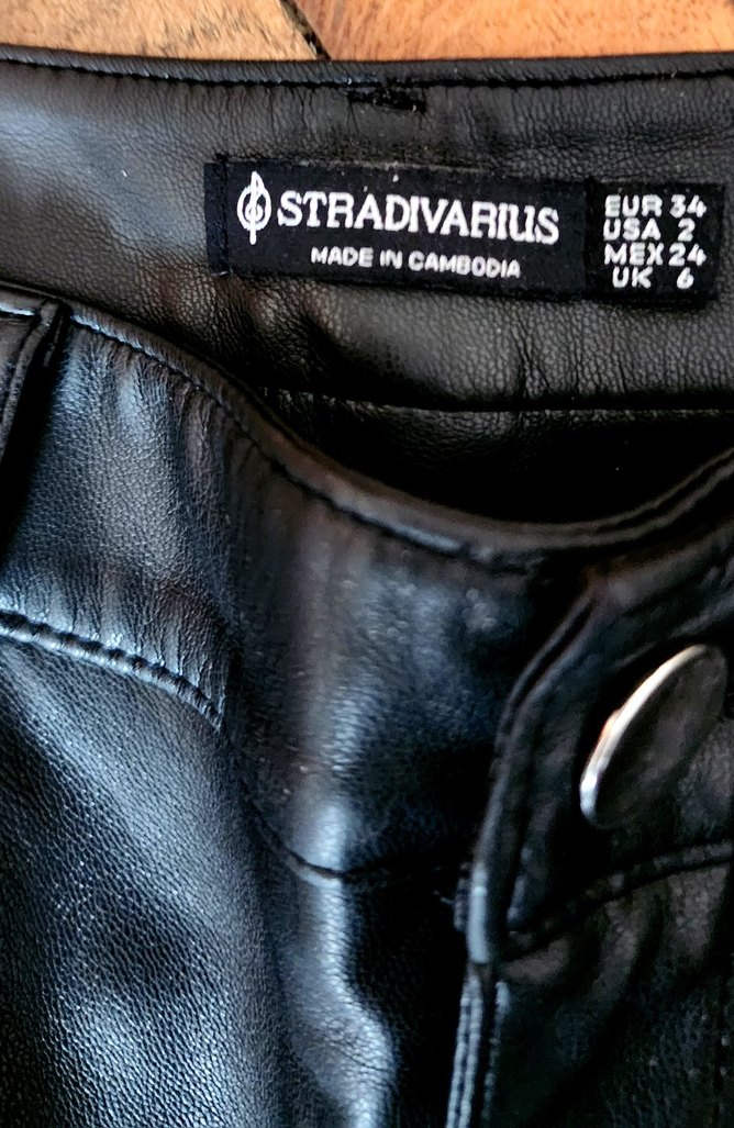 Stradıvaırus deri pantolon 34 sıfır - Görsel 3