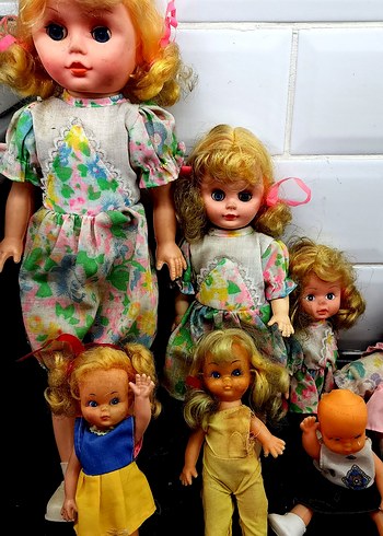 vintage bebekler 9 adet - Görsel 5