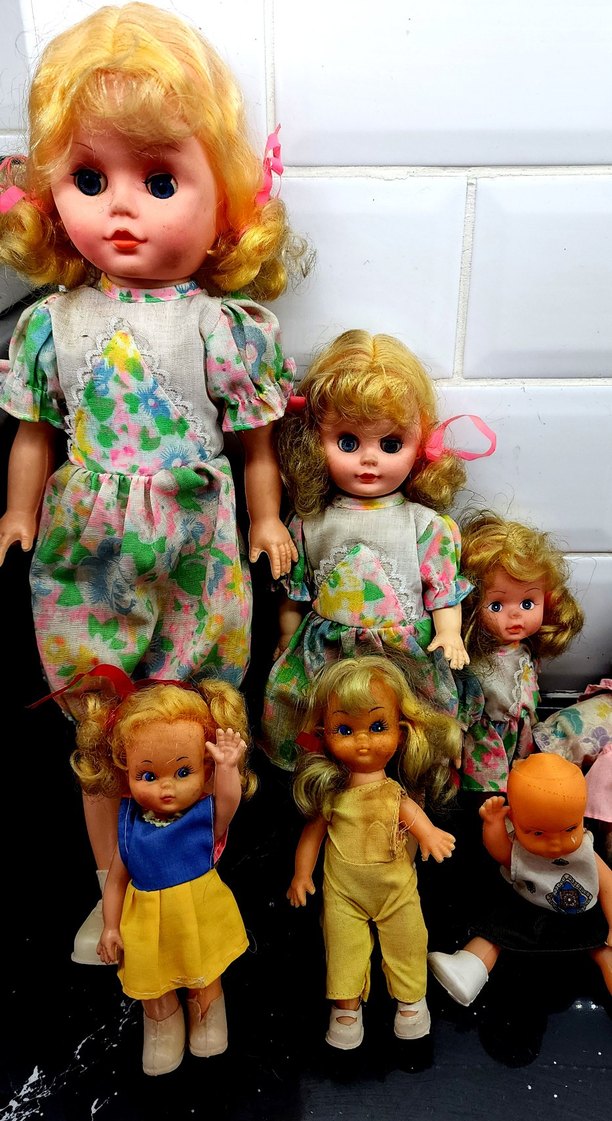 vintage bebekler 9 adet - Görsel 5