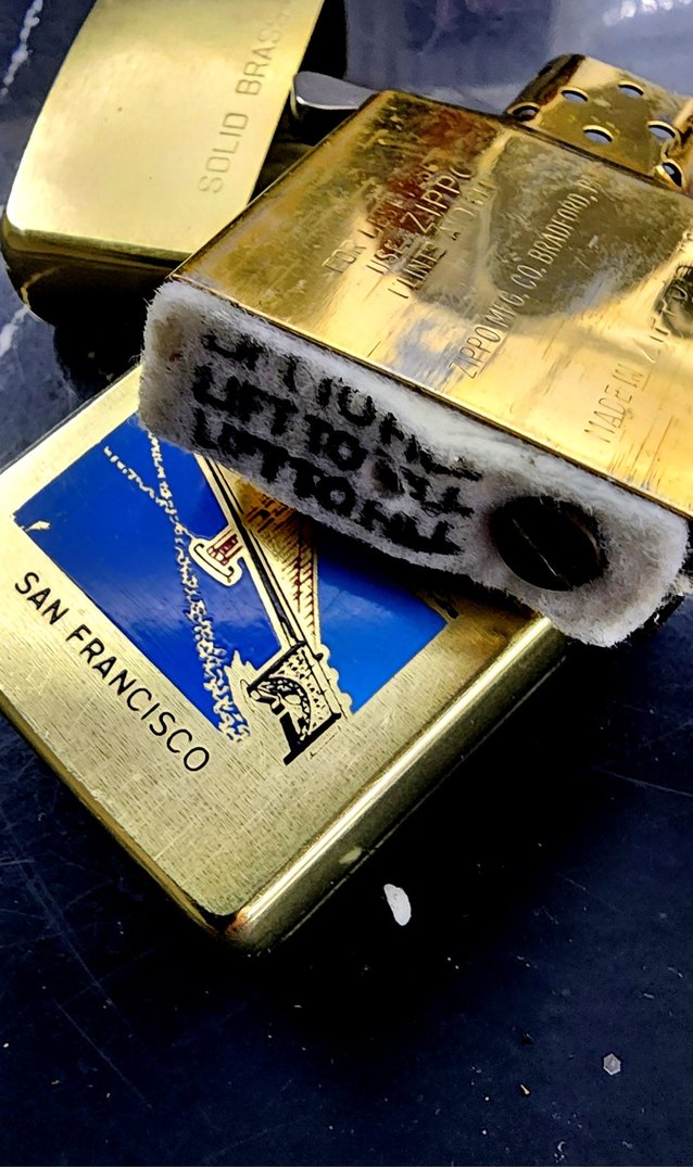 ZIPPO 1990 ORJİNAL HAM PİRİNÇ - Görsel 3