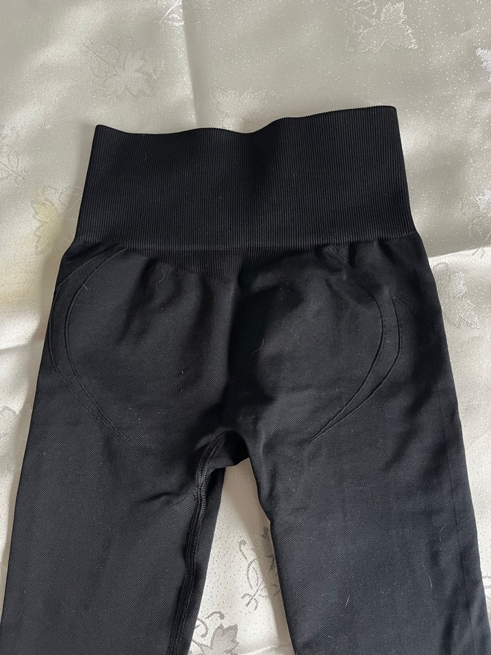 Siyah  Kadın Spor Tayt - Görsel 4