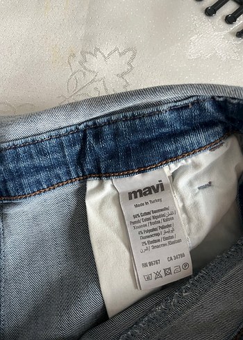 Mavi Denim Kısa Şort Tulum - Görsel 3