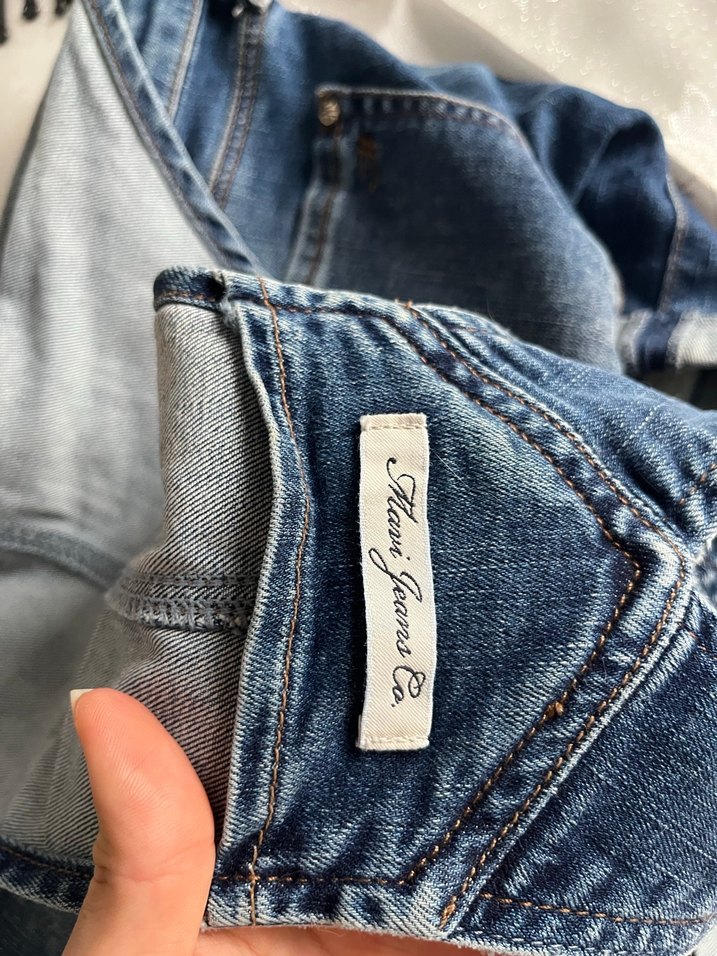 Mavi Denim Kısa Şort Tulum - Görsel 4