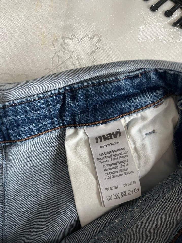 Mavi Denim Kısa Şort Tulum - Görsel 3