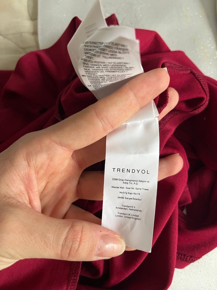 Bordo Kolsuz Halter Yaka Çıtçıtlı Body - Görsel 5