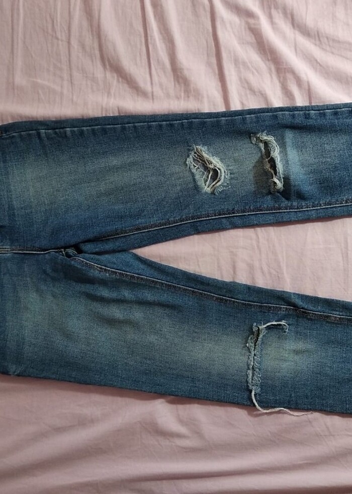 Stradivarus Lacivert Pantolon  - Görsel 3